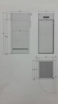 AR1N/H1-R2 (25) Roll-In Einfahrkühlschrank, Regalwagen GN 2/1 - EN 600x800
